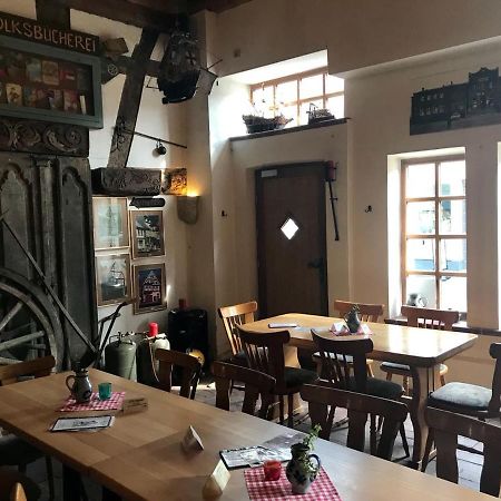 Hotel-Pension Markt-Scheune Anno 1652 Vlotho Eksteriør billede
